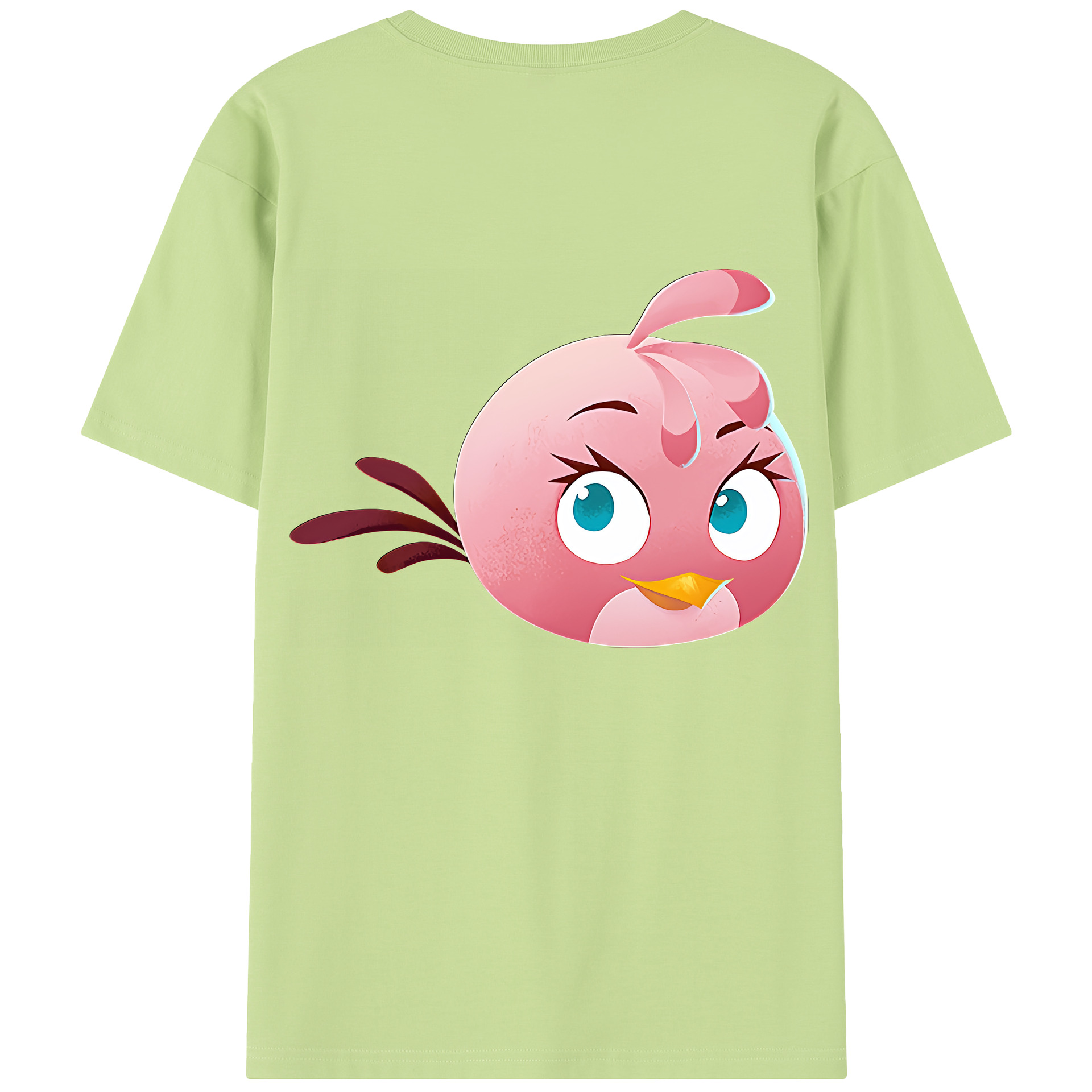 （画像用） Angry Birds アングリーバード 綿100％半袖Tシャツ（背面プリント）